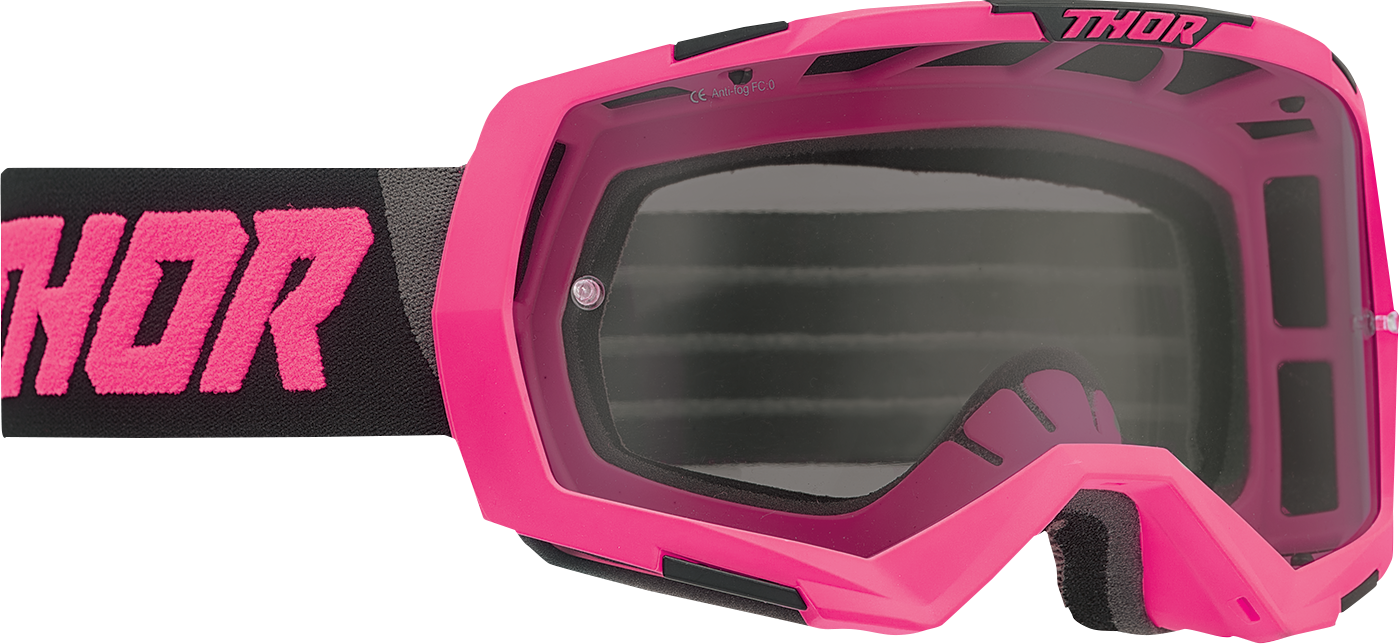 THOR Regiment Goggle - Flo Pink/Black - Smoke Lens 2601-2803