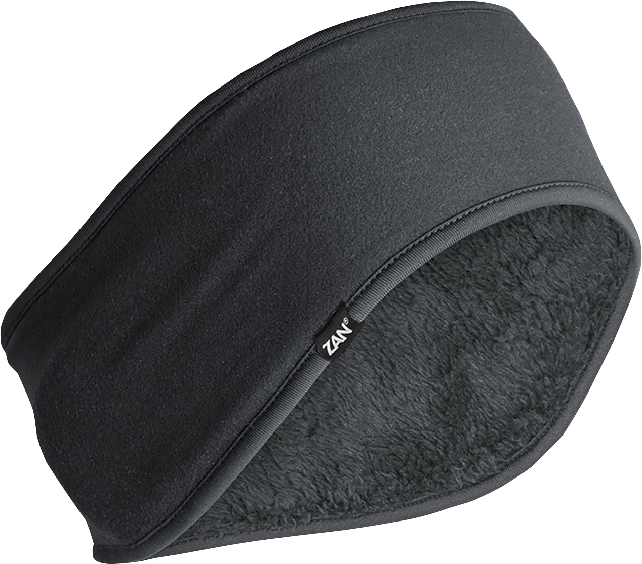 ZAN HEADGEAR Ear Warmer SportFlex® Headband - High Pile - Black WEWH114