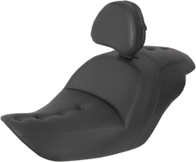 SADDLEMEN Roadsofa™ Pillow Top Seat - With Backrest - Black H23-20-181BR