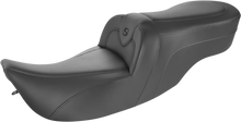 SADDLEMEN RoadSofa™ Seat - without Backrest - Black w/ Black Stitching - FLH/FLT '97-'07 897-07-187