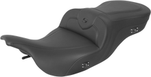 SADDLEMEN Heated RoadSofa™ Seat - Without Backrest - Black W/Black Stitching 897-07-187HCT