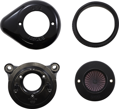 S&S CYCLE Air Stinger Stealth Air Cleaner Kit - Black 170-0720A
