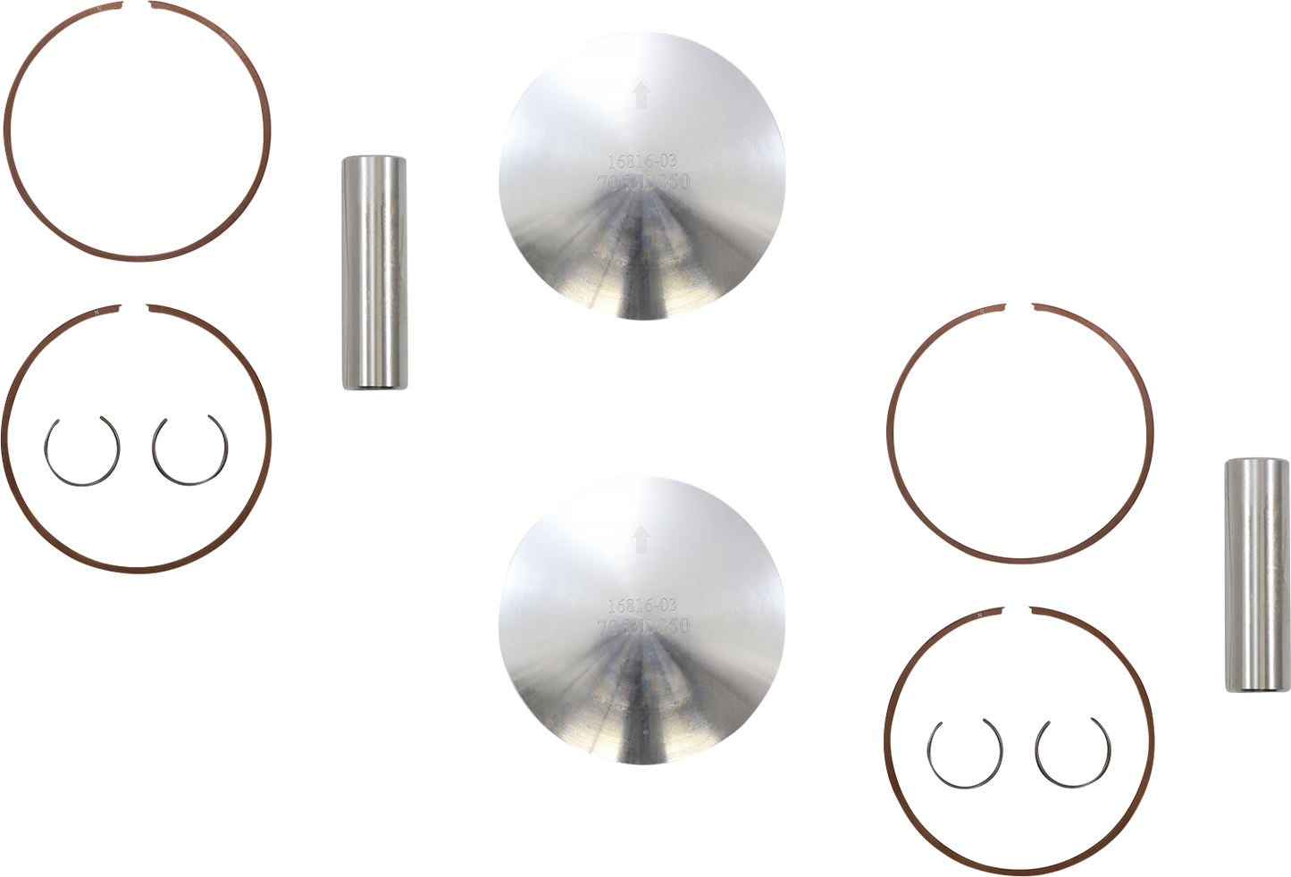 WOSSNER Piston Kit - 72.38 mm - Polaris K7063D050-2