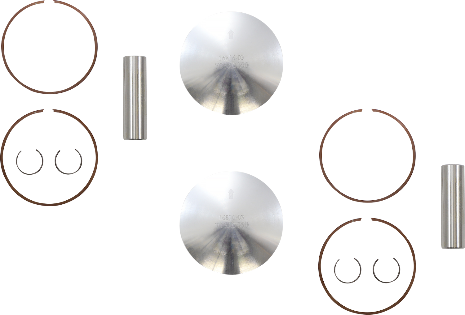 WOSSNER Piston Kit - 72.38 mm - Polaris K7063D050-2