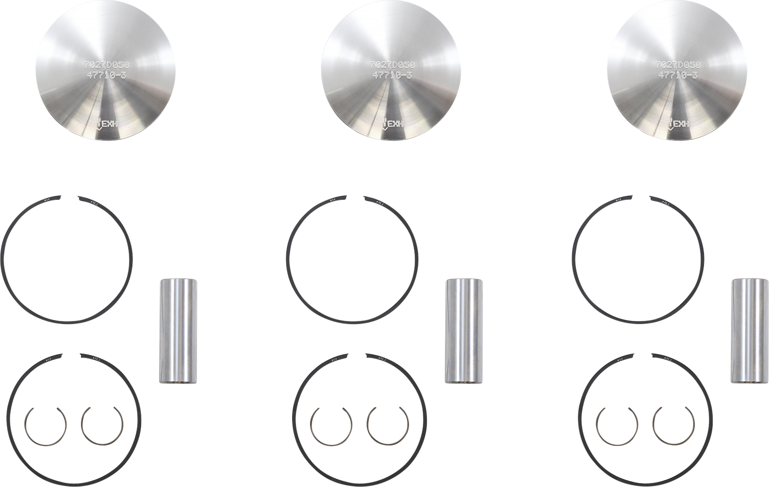 WOSSNER Piston Kit - 69.38 mm - Yamaha K7027D050-3