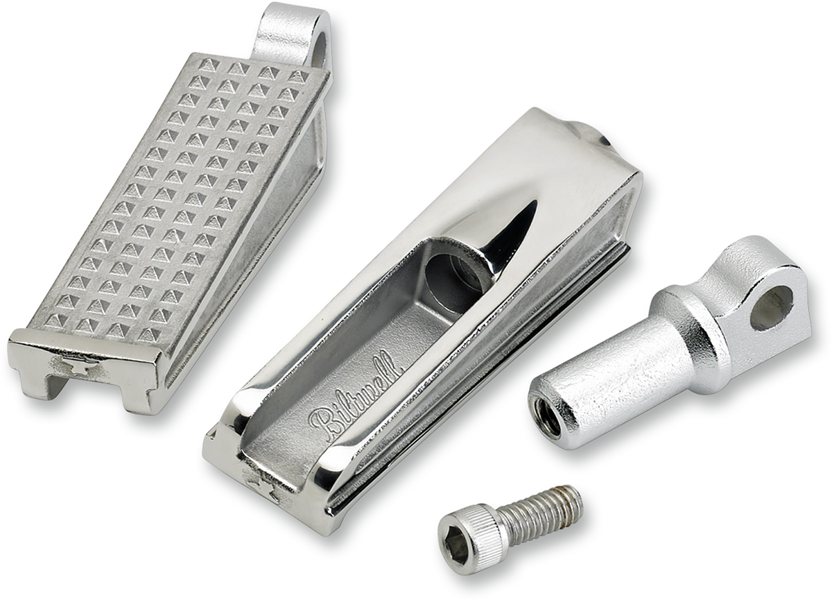 BILTWELL Sanderson Foot Pegs - Polished 7001-302-01