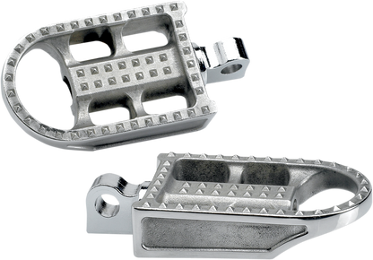 BILTWELL Mushman Foot Pegs - Standard - Raw Polished 7002-302-01