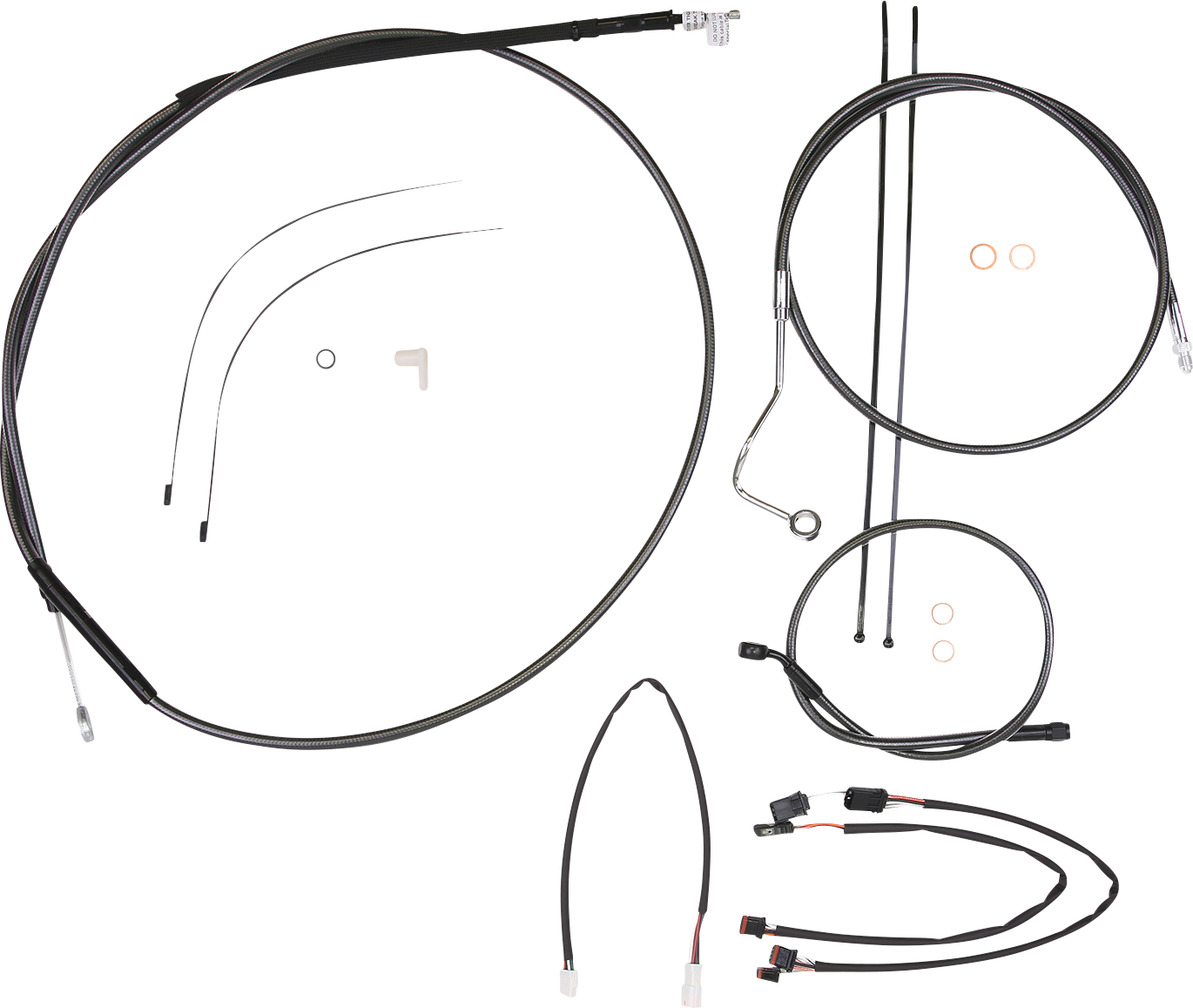 MAGNUM SHIELDING Black Pearl™ Designer Handlebar Installation Kit - 12"-14" - '21-'23 FLTR 487981