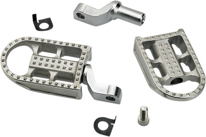 BILTWELL Mushman Foot Pegs - Step - Raw Polished 7002-302-02