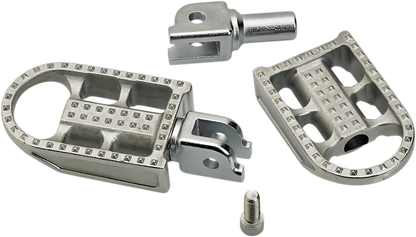 BILTWELL Mushman Foot Pegs - Step - Raw Polished 7002-302-03