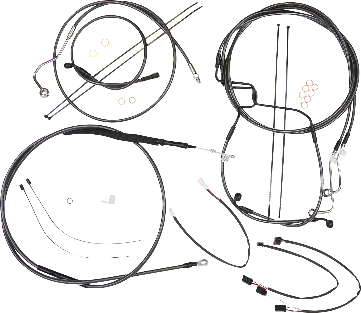 MAGNUM SHIELDING Black Pearl™ Designer Handlebar Installation Kit - 15"-17" - '21-'23 FLTR 487972