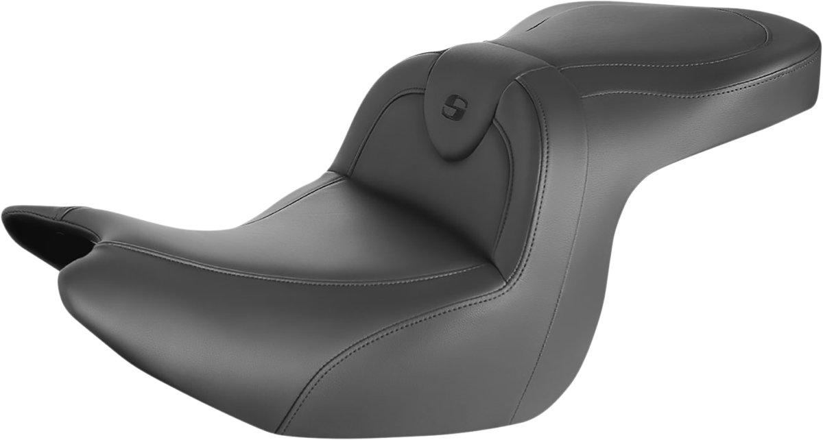 SADDLEMEN RoadSofa™ Seat - without Backrest - Black/Black Stitching - GL1800 '18-'24 H18-07-187