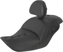 SADDLEMEN Heated Roadsofa™ Pillow Top Seat - With Backrest - Black H23-20-181BRHCT