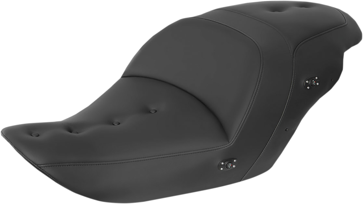 SADDLEMEN Heated Roadsofa™ Pillow Top Seat - Without Backrest - Black H23-20-181HCT