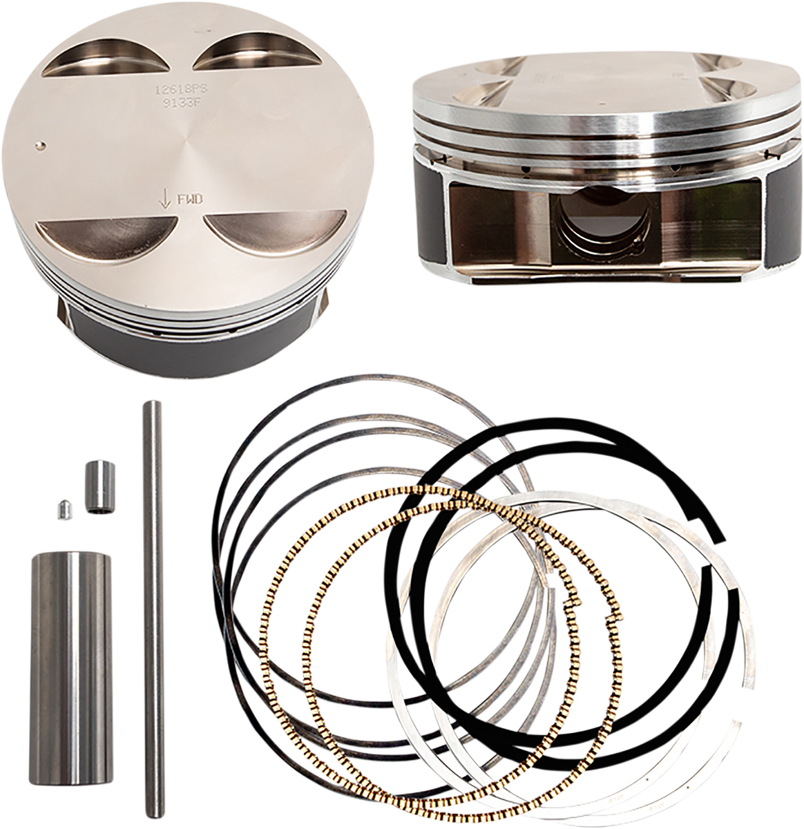 S&S CYCLE Big Bore Piston Kit - 124" - +.010 - M8 920-0141