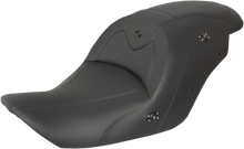 SADDLEMEN Seat - RoadSofa™ - without Backrest - Black w/ Black Stitching - Heated - GL1800 '14-'17 H23-20-187HCT