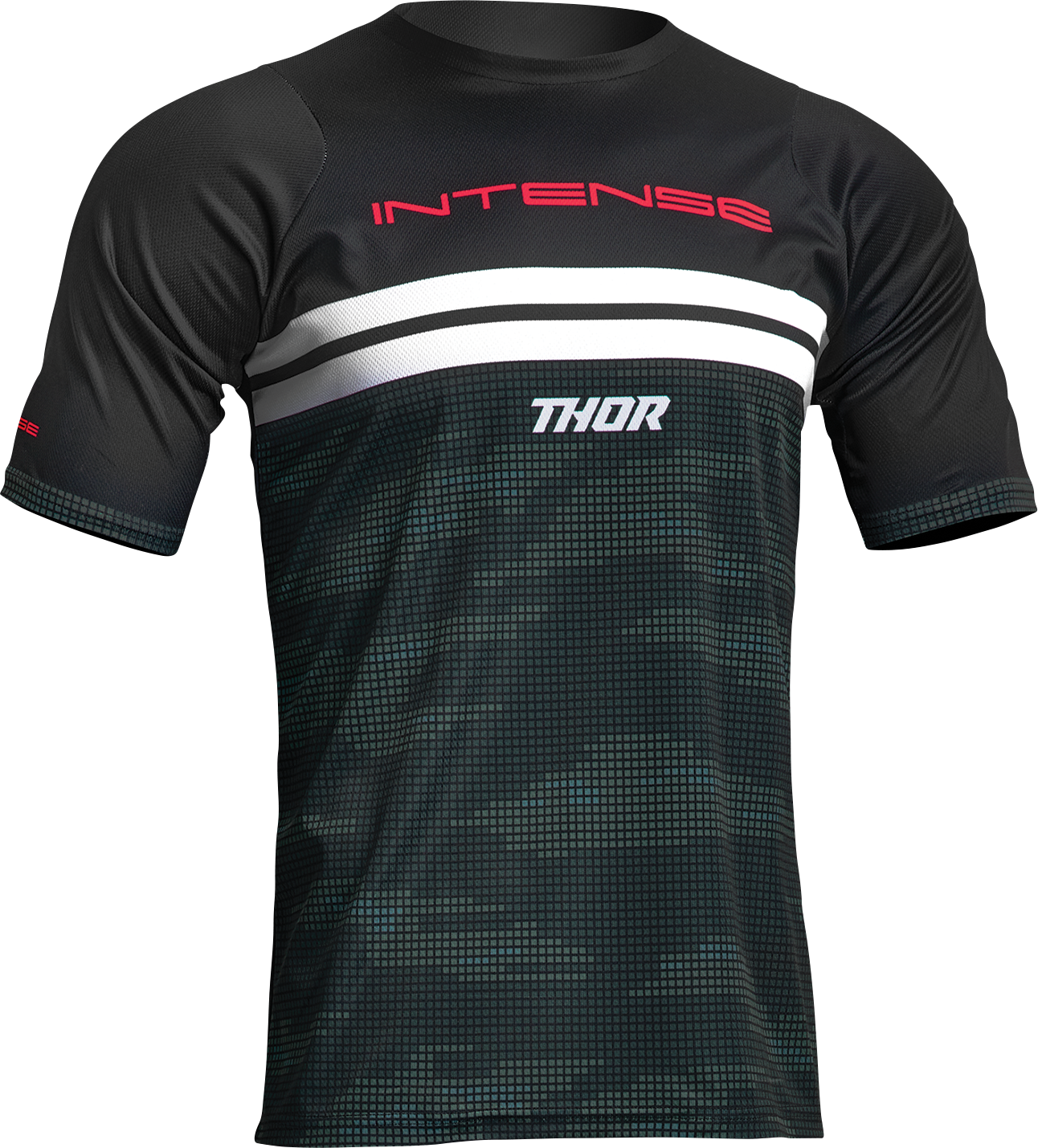 THOR Intense Assist Decoy Short-Sleeve Jersey - Black/Camo - Large 5020-0195