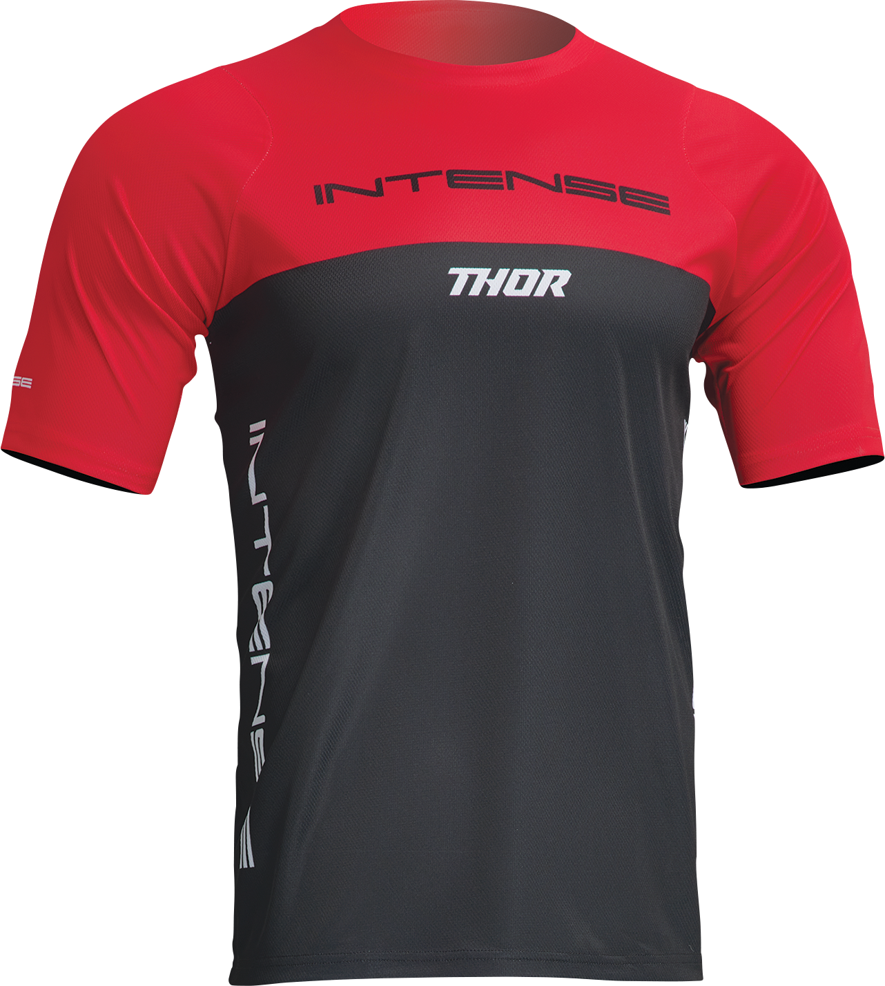 THOR Intense Assist Censis Short-Sleeve Jersey - Red/Black - Large 5020-0207