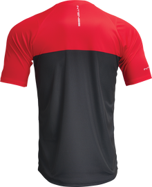 THOR Intense Assist Censis Short-Sleeve Jersey - Red/Black - Large 5020-0207