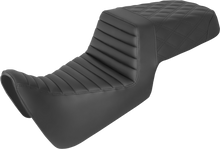 SADDLEMEN Step-Up Seat - Front Tuck-n-Roll/Rear Lattice Stitch - Black - Pan America '21-'24 821-34-176