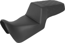 SADDLEMEN Step-Up Seat - Front Smooth/Rear Lattice Stitch - Black - Pan America '21-'24 821-34-173