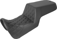 SADDLEMEN Step-Up Seat - Front Lattice Stitch/Rear Smooth - Black - Pan America '21-'24 821-34-172