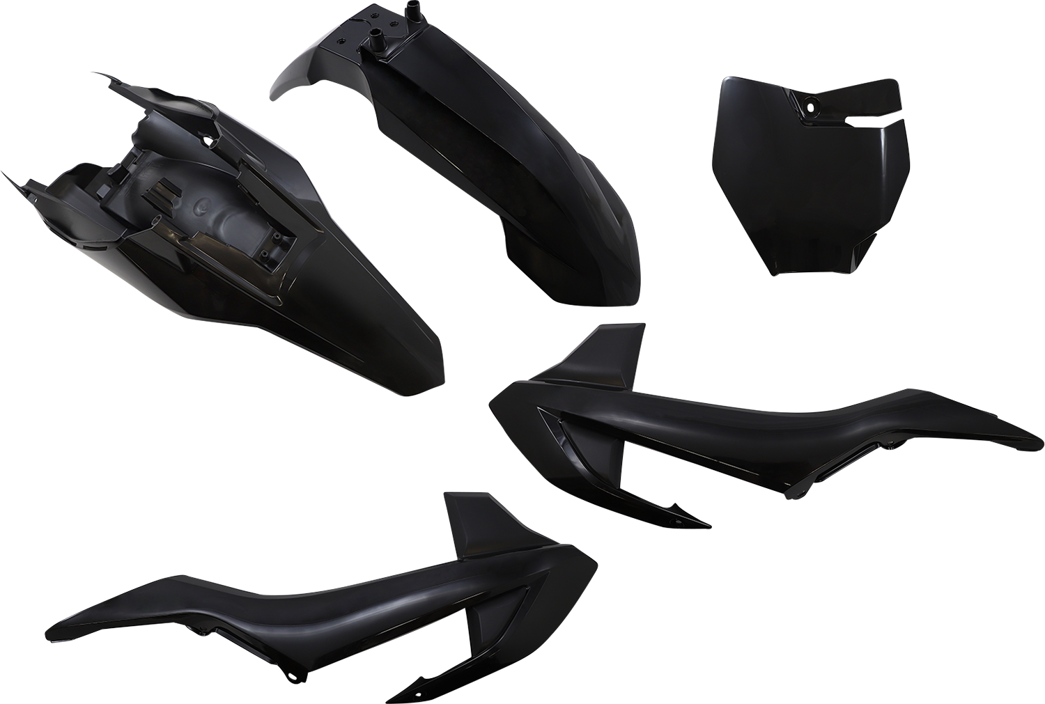UFO Replacement Body Kit - Black - Gas Gas - MC '21-'23 GGKIT700-001