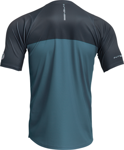THOR Intense Assist Censis Short-Sleeve Jersey - Teal/Midnight - Large 5020-0219