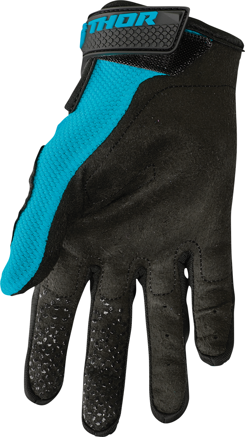 THOR Women's Sector Gloves - Aqua/Vintage White - XL 3331-0249