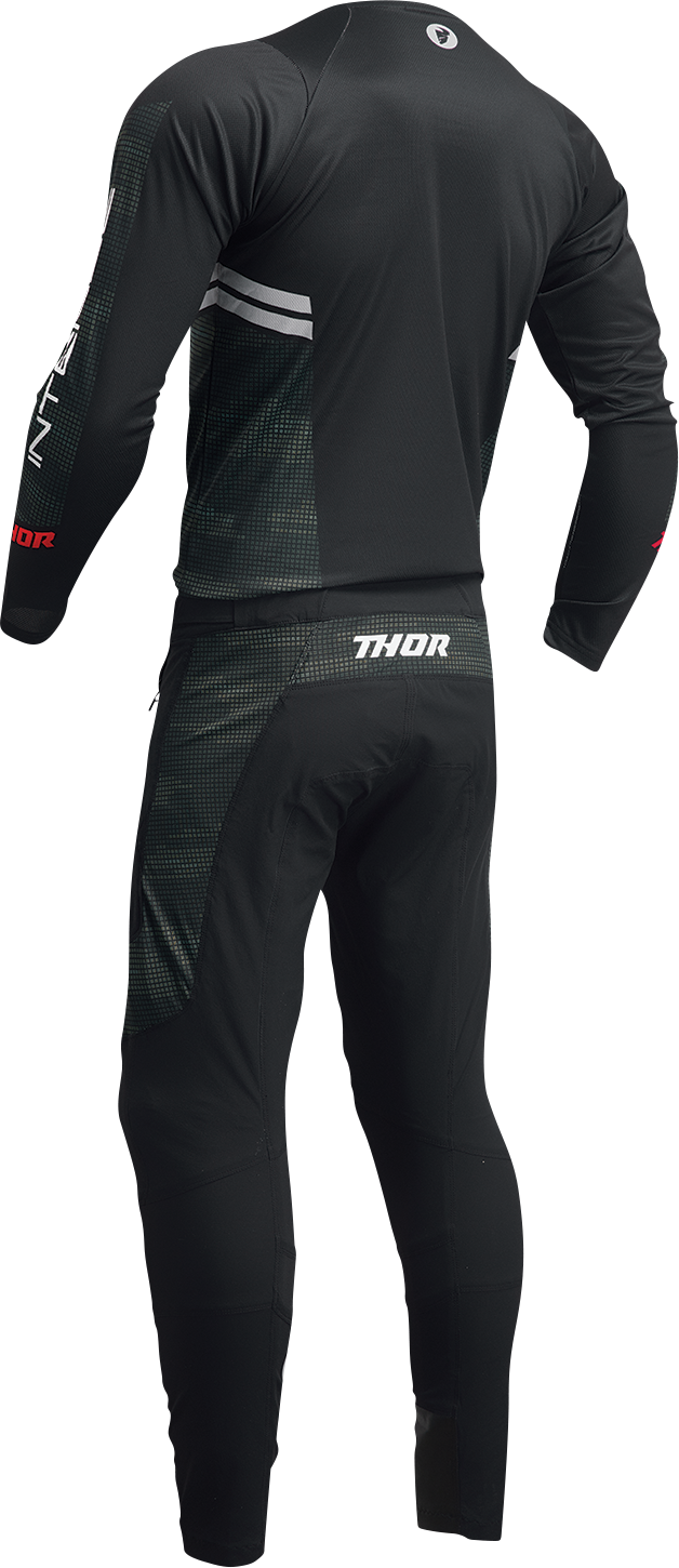 THOR Intense Assist Berm Long-Sleeve Jersey - Black/Camo - Large 5020-0225