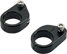 BILTWELL O/S Speed Clamps - Black Electroplated - Straight 6907-201