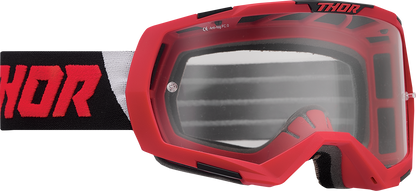 THOR Regiment Goggle - Red/Black - Clear Lens 2601-2800