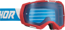 THOR Regiment Goggle - Red/White/Blue - Blue Lens 2601-2967