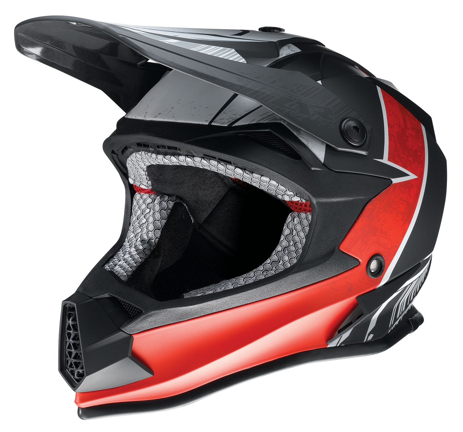 Z1R Youth F.I. Helmet - Fractal - MIPS® - Matte Black/Red - Medium 0111-1518
