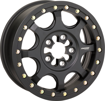 MOOSE OFFROAD Wheel - 351X - 5-Lug/Beadlock - Front/Rear - Satin Black - 15x7 - 5/4.5 - 5+2 351BM157545SB64
