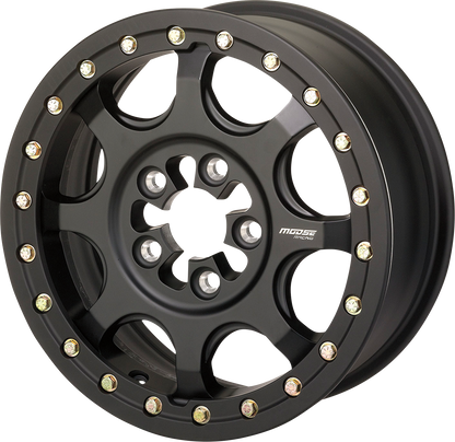 MOOSE OFFROAD Wheel - 351X - 5-Lug/Beadlock - Front/Rear - Satin Black - 15x7 - 5/4.5 - 5+2 351BM157545SB64