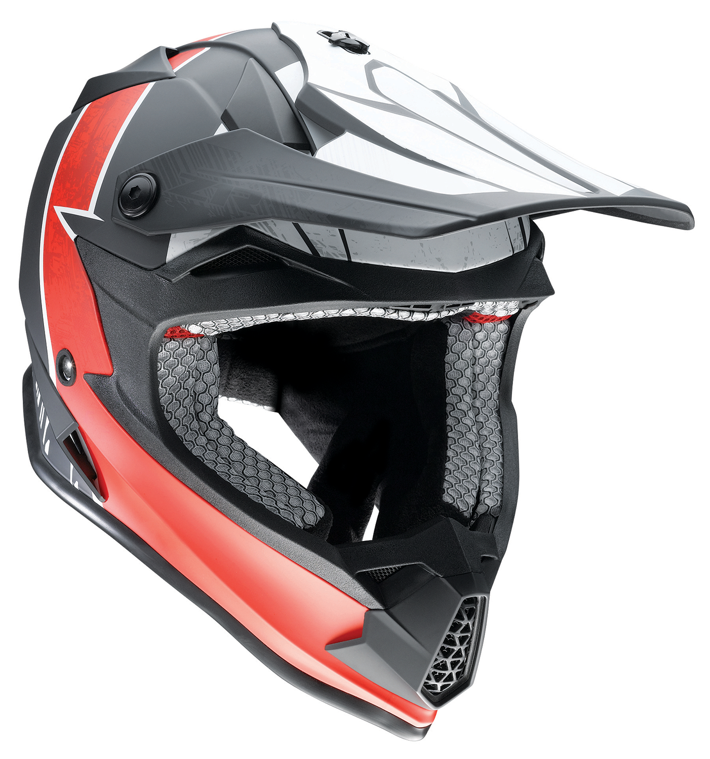 Z1R Youth F.I. Helmet - Fractal - MIPS® - Matte Black/Red - Medium 0111-1518