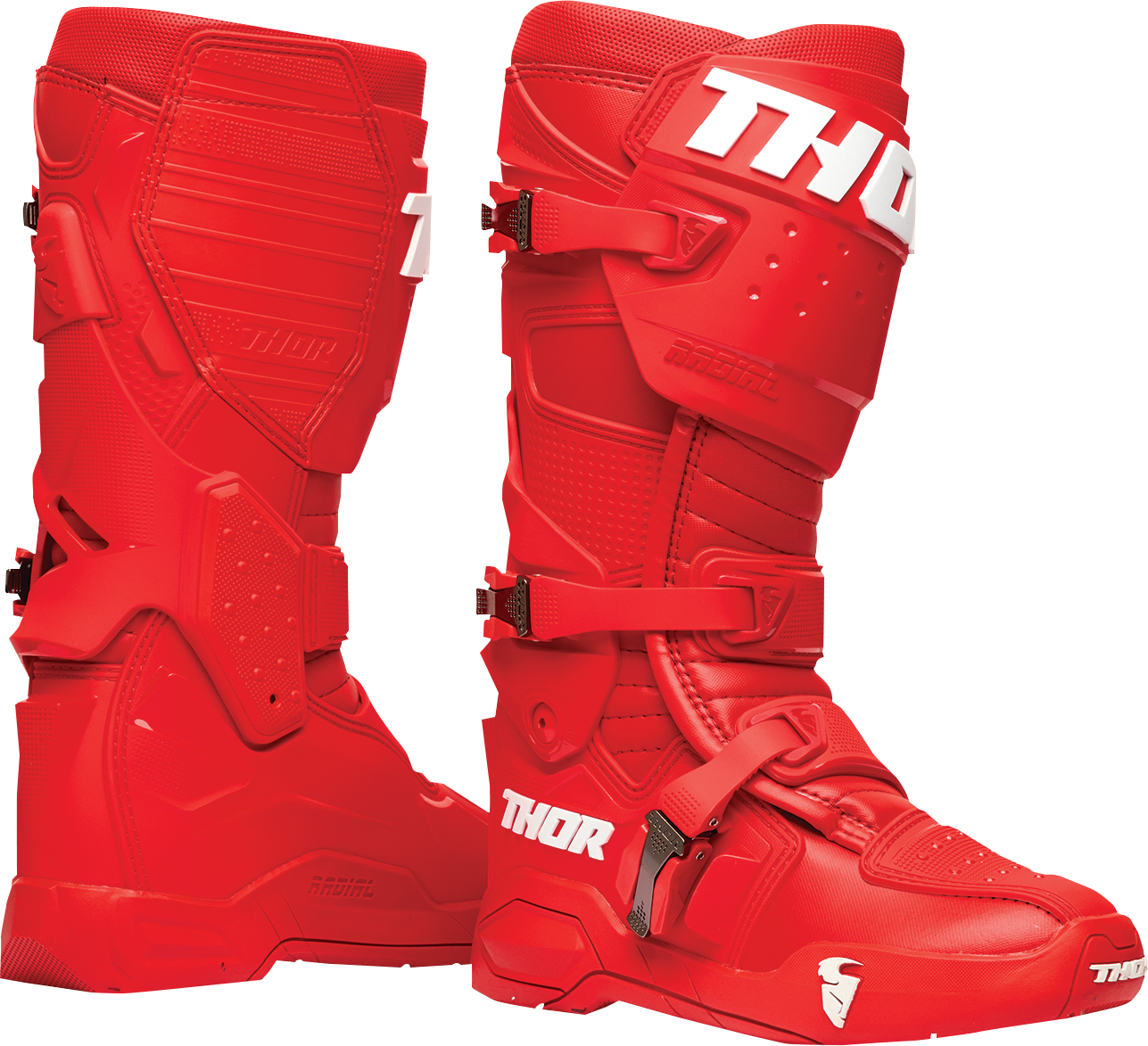 THOR Radial Boots - Red - Size 11 3410-2740