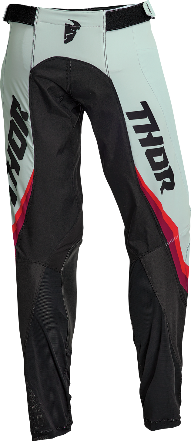 THOR Women's Pulse Rev Pants - Black/Mint - US 3/4 2902-0324