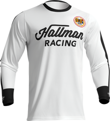 THOR Hallman Differ Roosted Jersey - White/Black - Small 2910-7115