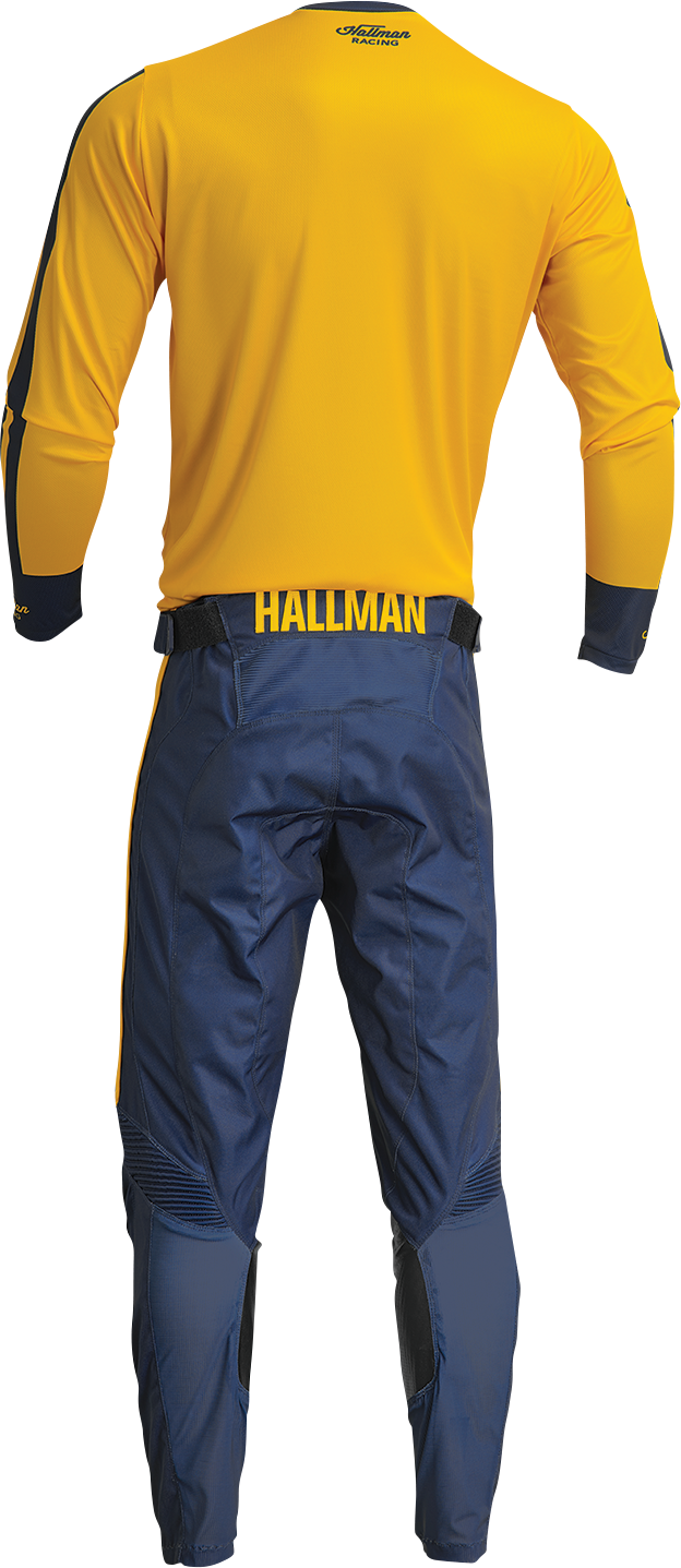 THOR Hallman Differ Roosted Jersey - Lemon/Navy - XL 2910-7124