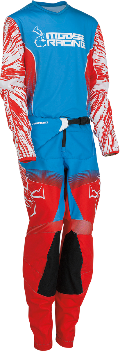 MOOSE OFFROAD Youth Agroid Pants - Red/White/Blue - US 26 2903-2271
