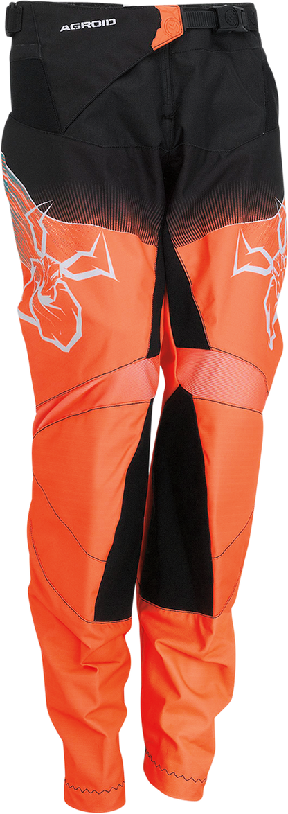 MOOSE OFFROAD Youth Agroid Pants - Teal/Orange/Black - US 26 2903-2259