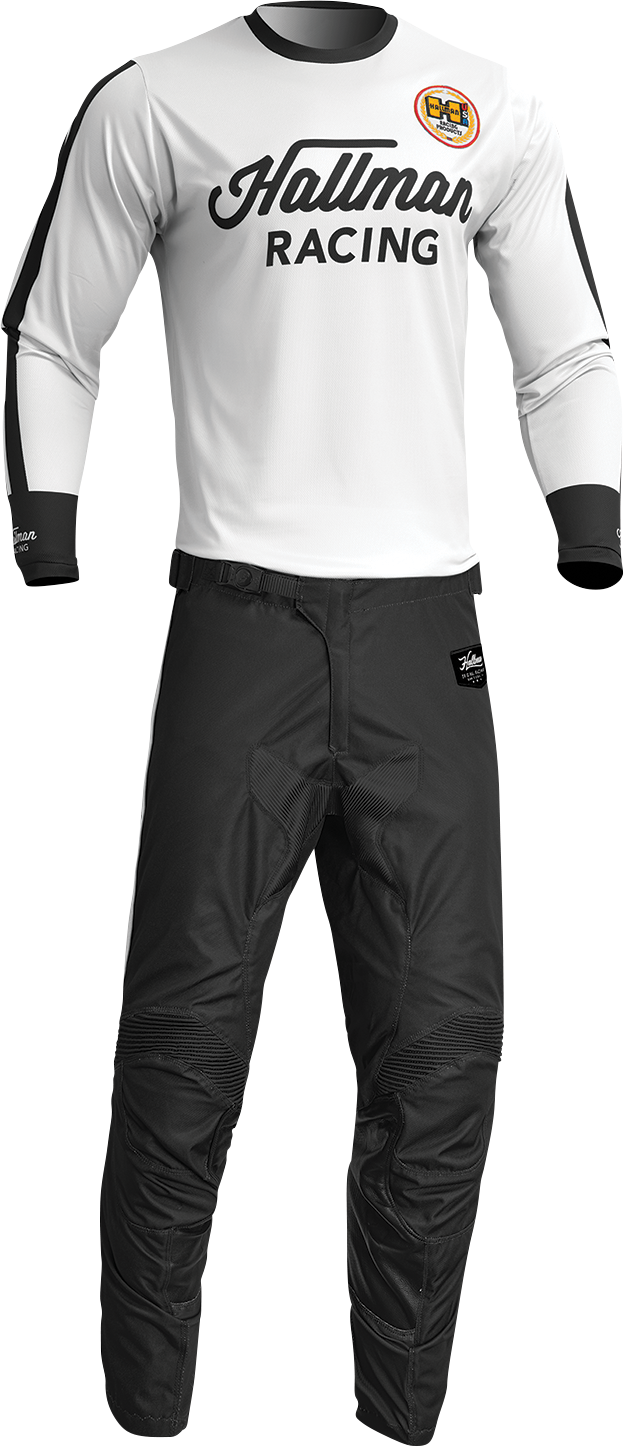THOR Hallman Differ Roosted Jersey - White/Black - Small 2910-7115