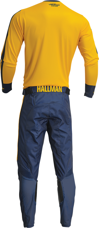 THOR Hallman Differ Roosted Jersey - Lemon/Navy - 2XL 2910-7125