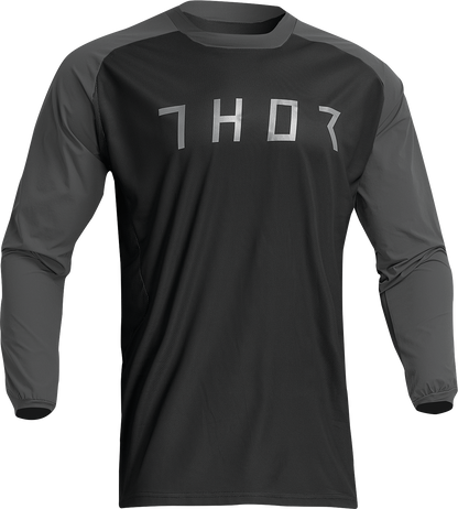 THOR Terrain Jersey - Black/Charcoal - Medium 2910-7161
