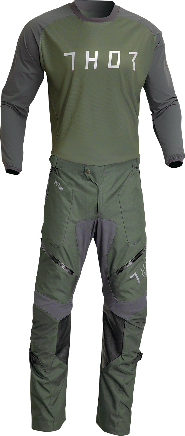 THOR Terrain Jersey - Army/Charcoal - 3XL 2910-7171