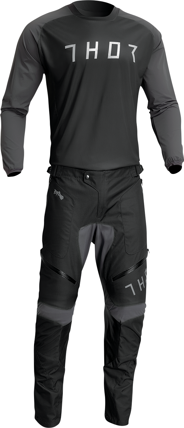 THOR Terrain Jersey - Black/Charcoal - Medium 2910-7161