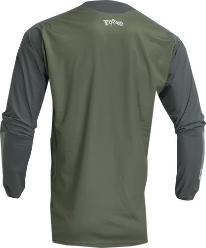THOR Terrain Jersey - Army/Charcoal - XL 2910-7169