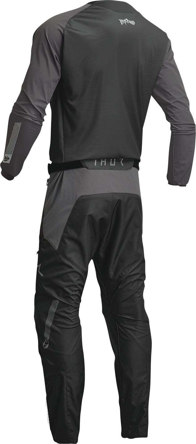 THOR Terrain Jersey - Black/Charcoal - Large 2910-7162